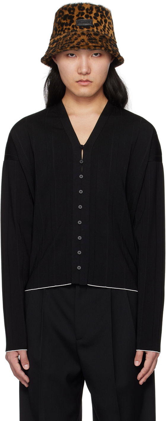 Sveter Jacquemus Les Sculptures 'Le cardigan plissé' Cardigan Čierna | 24E245KN298-2355, 0
