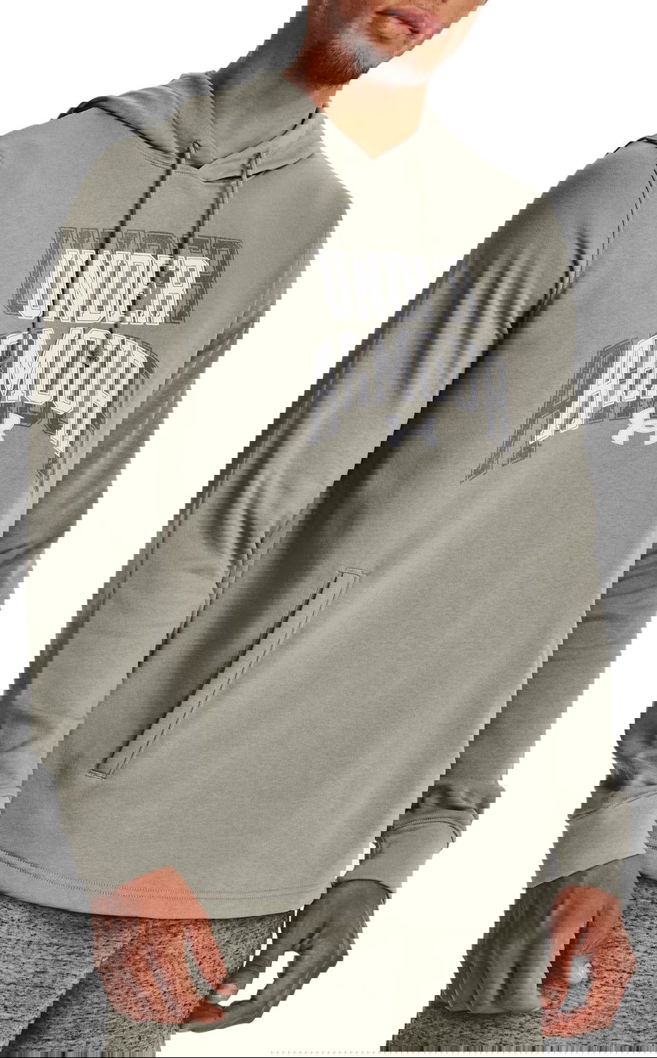 Mikina Under Armour Rival Terry Graphic Hoodie Šedá | 1379766-504, 0