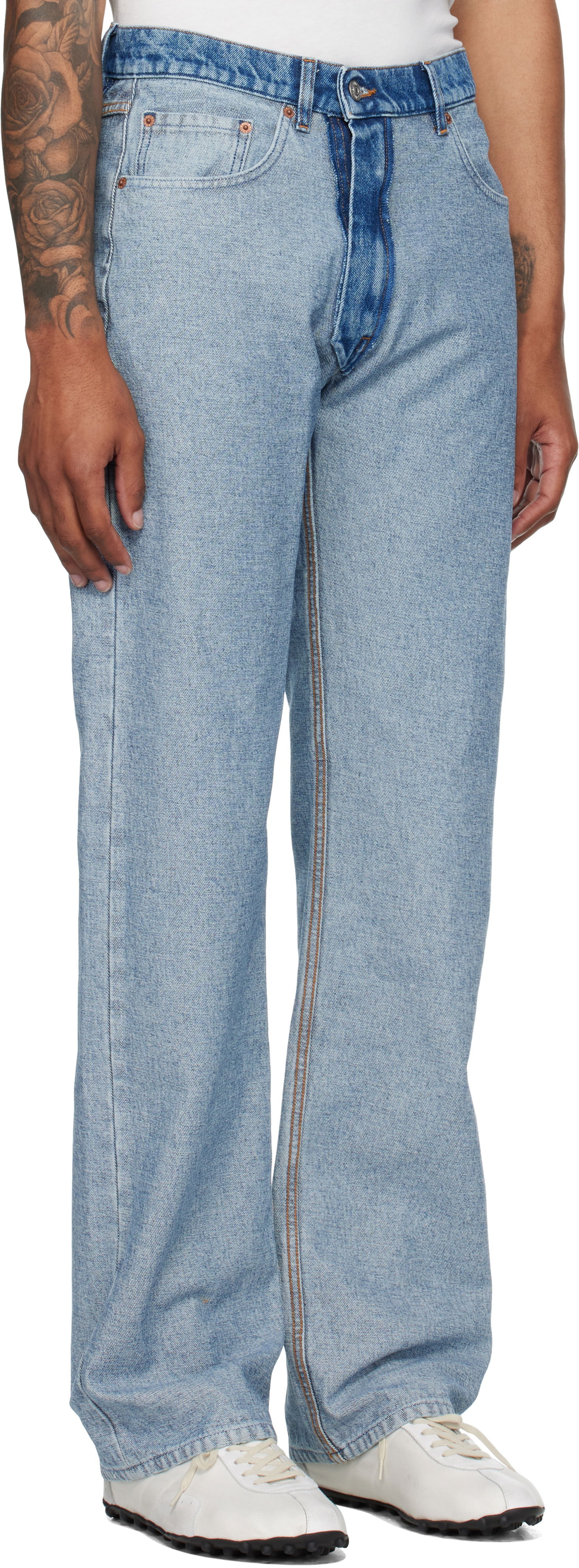 Džínsy Maison Margiela MM6 Maison Margiela Straight-Leg Jeans Modrá | SH0LA0026 M30018, 1