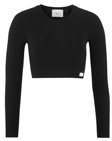 Crop Top Craft Craft Collective Rib Cropped Long Sleeve T-Shirt Čierna | 1916014-999000, 1