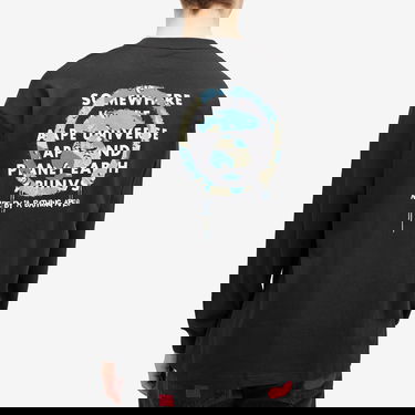 Tričko AAPE by A Bathing Ape AAPE Graffiti Long Sleeve T-Shirt, Size Large Čierna | AAPLTM1560XXNBKX, 3