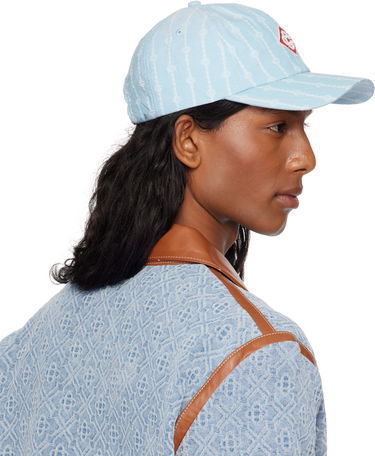 Šiltovka Casablanca Casablanca Laurel Stripe Logo Patch Cap Modrá | AS25-HAT-002-04, 2