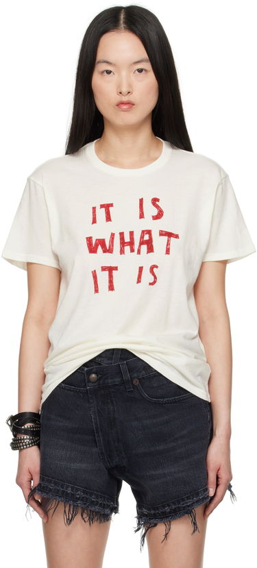 Tričko R13 R13 'It Is What It Is' Boy T-Shirt Biela | R13WK001-K122B, 0