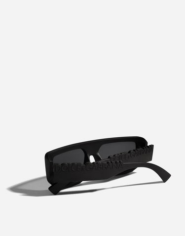 Slnečné okuliare Dolce & Gabbana Dg Logo Rectangular Sunglasses Čierna | VG6203VN56G9V000, 3