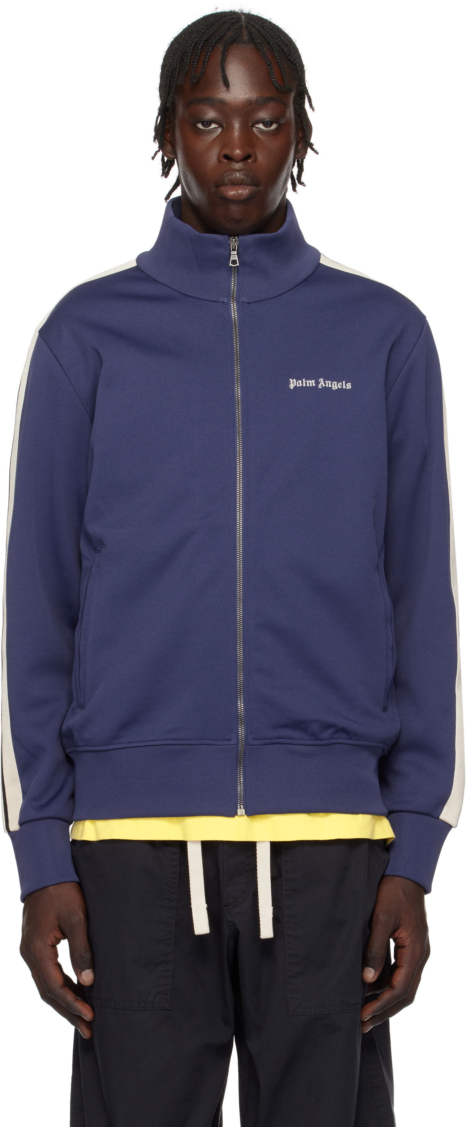 Vetrovka Palm Angels Classic Logo Track Jacket Navy | PMBD058C99FAB0024603, 0