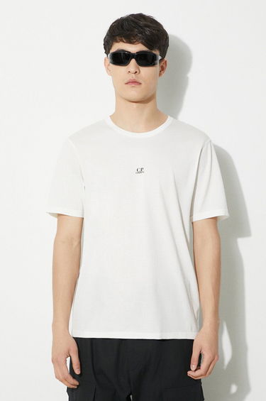Tričko C.P. Company Mercerized T-Shirt Biela | 16CMTS088A006374G, 0