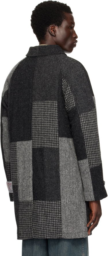Kabáty BEAMS BEAMS PLUS Bal Collar Patchwork Coat Šedá | 38190054803, 2