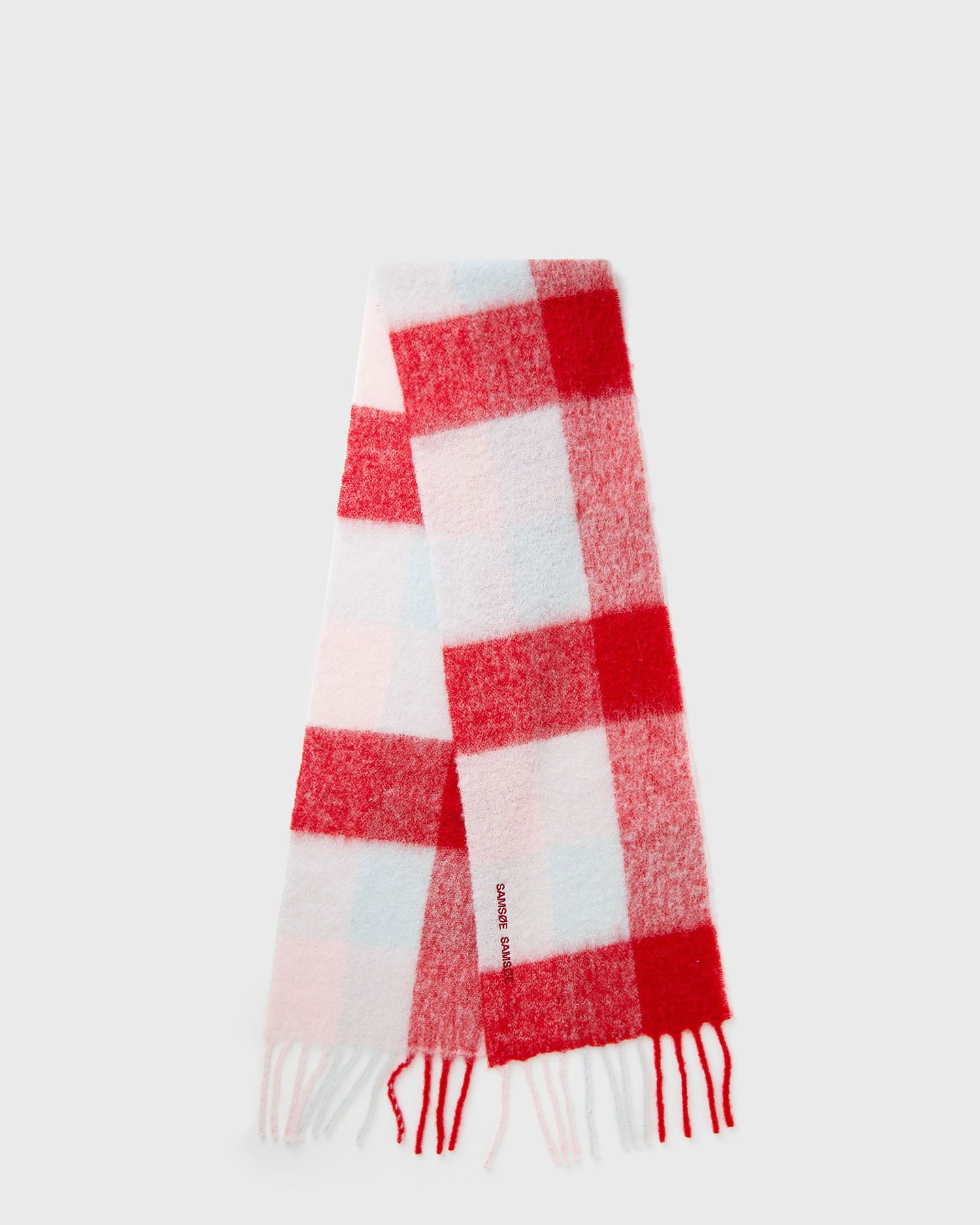 Šál Samsoe Samsoe Checkered Scarf with Fringed Ends Rôznofarebný | U23300003-CLR002334, 0
