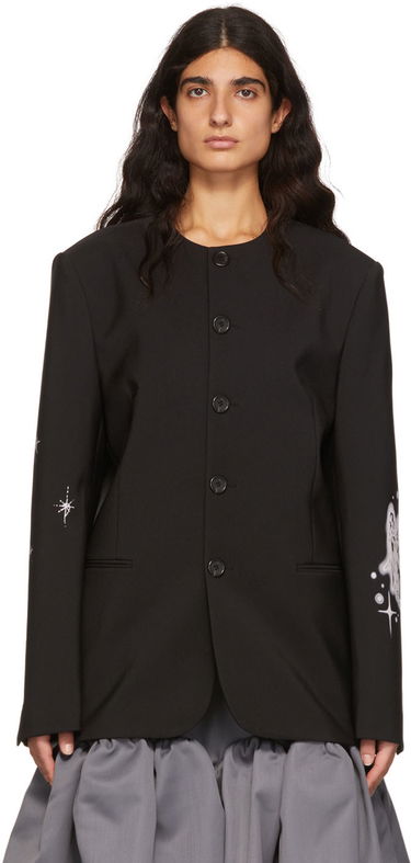 Bunda We11done We11done Polyester Buttoned Jacket Čierna | WD-JK1-22-099-M-BK, 0
