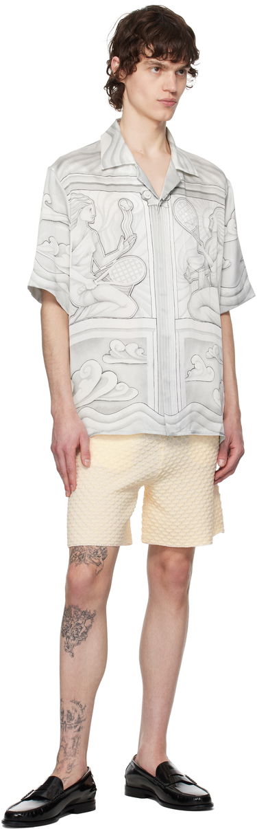 Košeľa Casablanca Casablanca Sacred Stone Silk Shirt Biela | U-MPS25-SH-003-07, 3