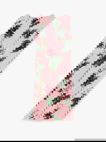 Šaty Dolce & Gabbana Dolce & Gabbana Rose-Print Sheath Dress Ružová | F6TKZTFSIBTHF5IZ, 1