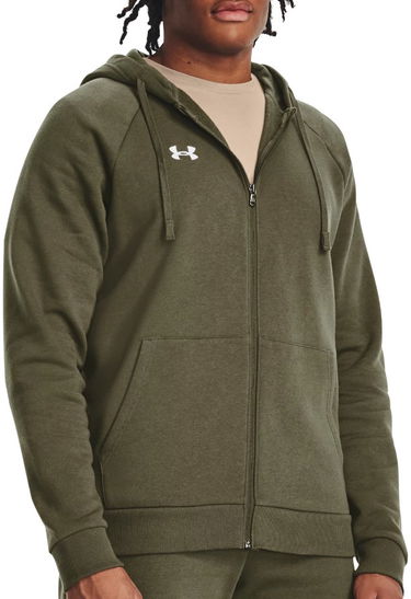 Mikina Under Armour Rival Fleece FZ Zelené | 1379767-390, 0
