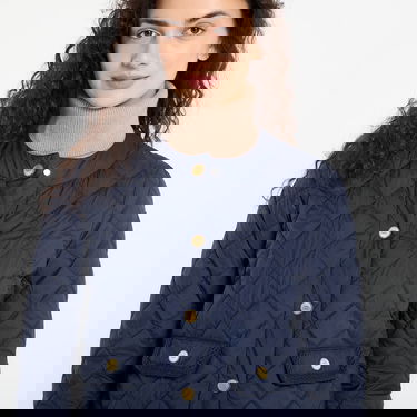 Bunda Tommy Hilfiger Gold Button Quilted Jacket Navy | WW0WW47449 C1G, 1