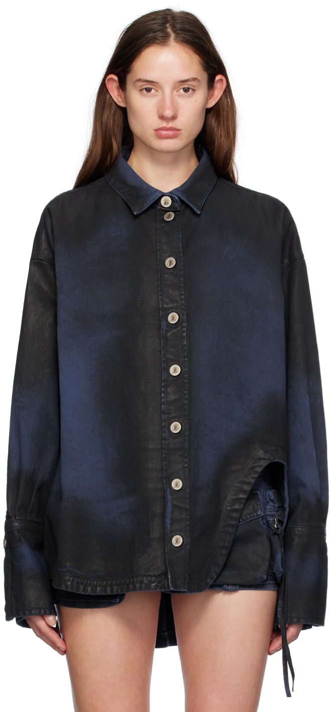 Košeľa The Attico Attico Diana Denim Shirt Modrá | SPEWCB68 C108, 0