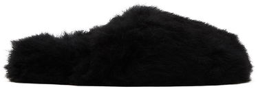 Oblečenie Yves Salomon Yves Salomon Toscana Fur Slippers Čierna | 24W23WAA342XXTOSX, 0