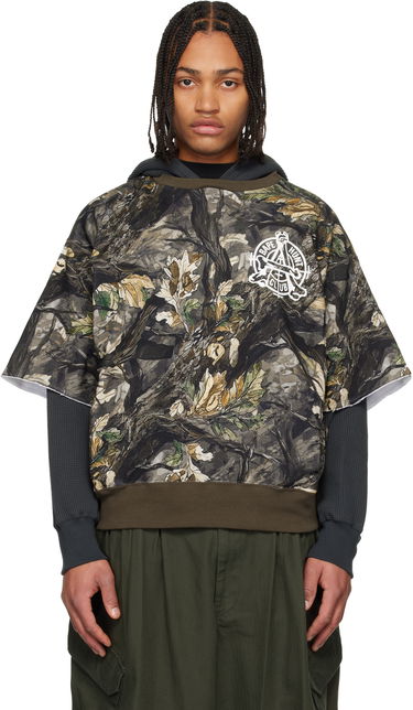 Mikina BAPE Tree Edge Camo Layered Pullover Hoodie Rôznofarebný | 001PPL801003M, 0
