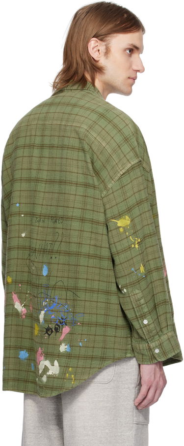 Košeľa R13 R13 Paint Splatter Work Shirt Zelené | R13MR015-R526B, 2