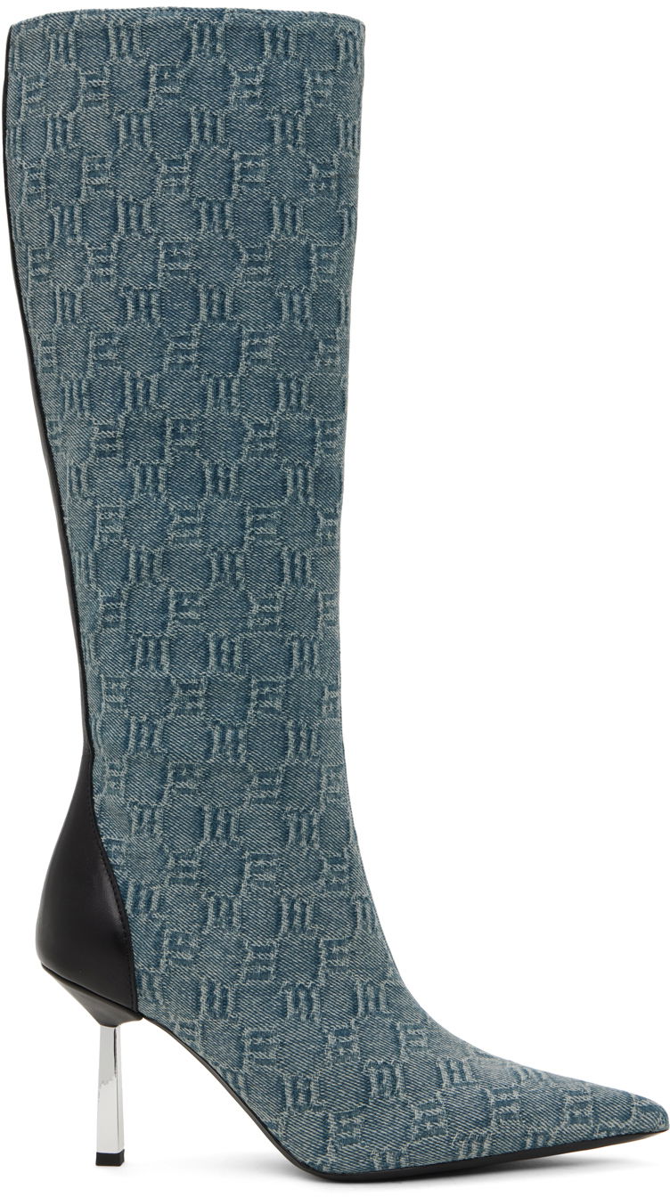 MISBHV Sasha Denim Knee-High Boots