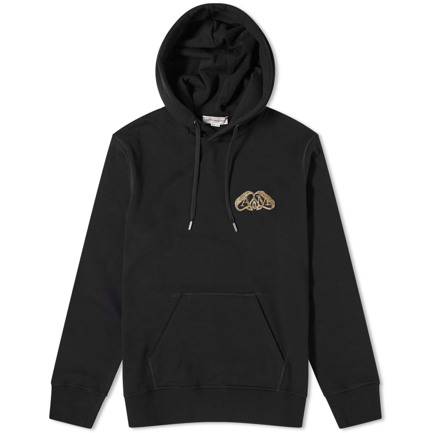 Mikina Alexander McQueen Seal Logo Hoodie Čierna | 781955-QXAAG-1000, 0