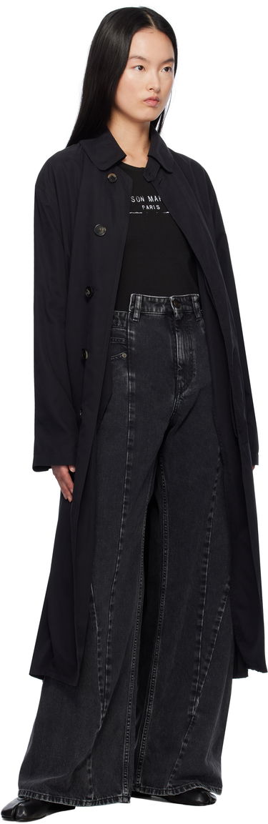 Kabáty Maison Margiela Black Peached Trench Coat Čierna | S51AH0184 M35137, 3