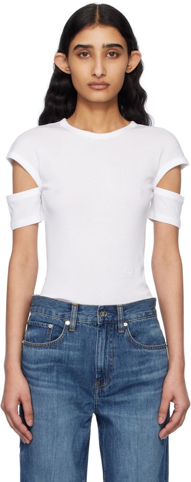 Tričko Helmut Lang Helmut Lang Slim Logo T-Shirt Biela | O09HW504, 0
