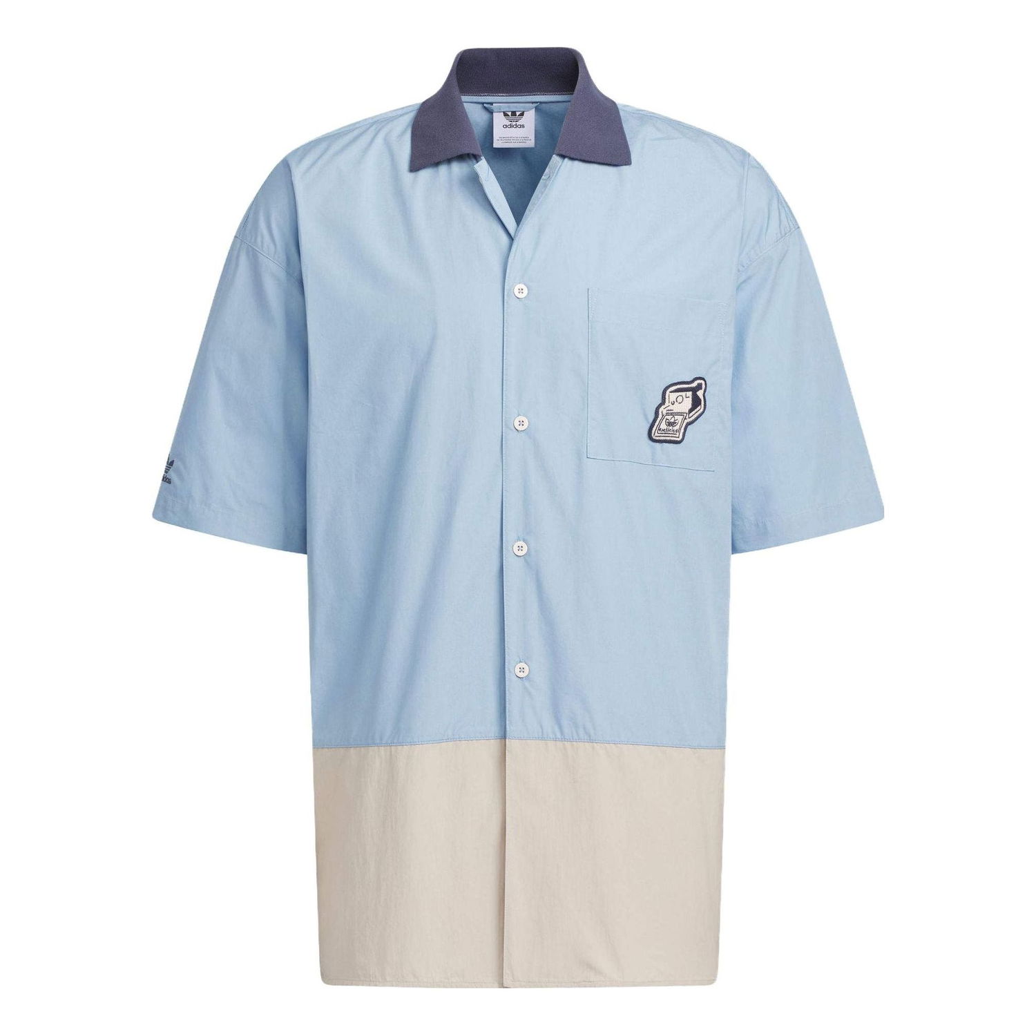 Košeľa adidas Originals Yu Nagaba V-Day Relaxed Fit Shirt Modrá | IS0635, 0