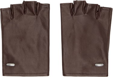 Rukavice OUR LEGACY Leather Fingerless Biker Gloves Hnedá | A4258BC, 0