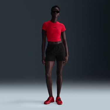 Crop Top Nike Sportswear Chill Knit Crop Top Červená | HF9534-657, 4
