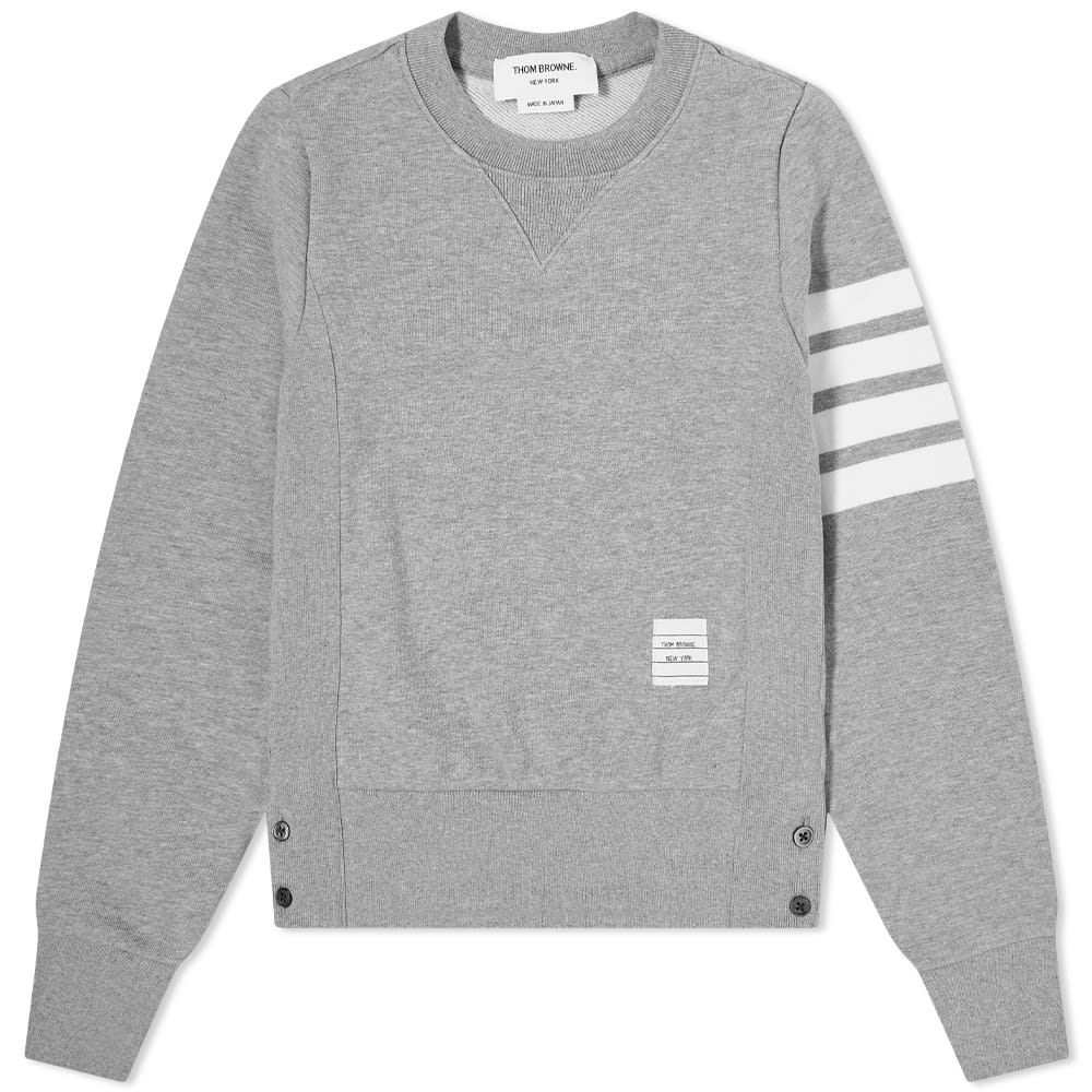 Mikina Thom Browne Classic Loop 4 Bar Crew Sweat Šedá | FJT002A-00535-055, 0