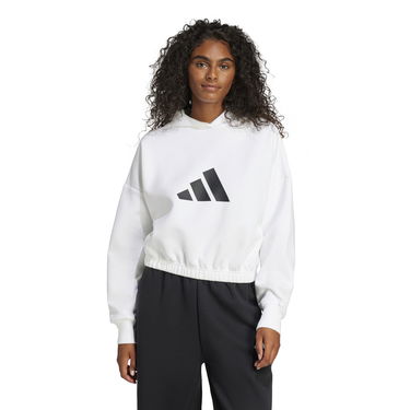 Mikina adidas Performance Cropped Hoodie Biela | JE0137, 1