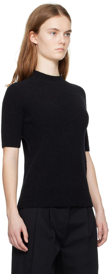 Tričko TOTEME Raglan Short Sleeve T-Shirt Čierna | 242-WRT2204-YA0043, 1