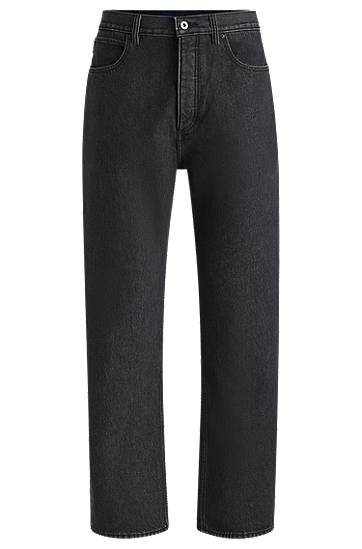 Džínsy BOSS Baggy Stonewashed Jeans Čierna | 50529183, 0