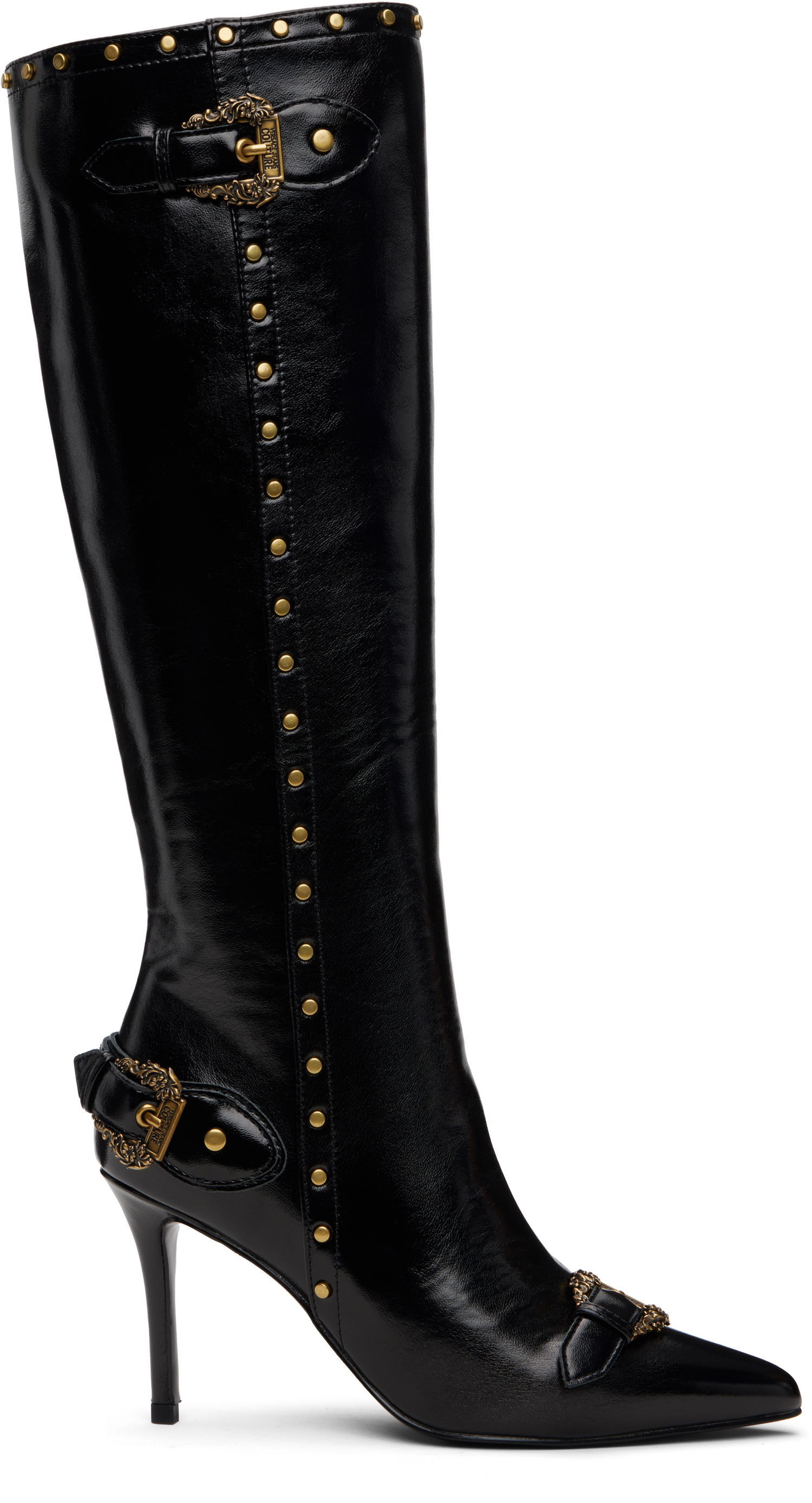 Tenisky a topánky Versace Versace Jeans Couture Couture1 Scarlett Knee-High Boots Čierna | E79VA3S58_EZSC35, 0