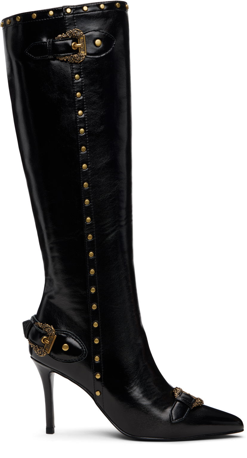 Tenisky a topánky Versace Versace Jeans Couture Couture1 Scarlett Knee-High Boots Čierna | E79VA3S58_EZSC35