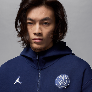Mikina Nike Paris Saint-Germain Full-Zip Fleece Hoodie Navy | HQ2198-492, 2