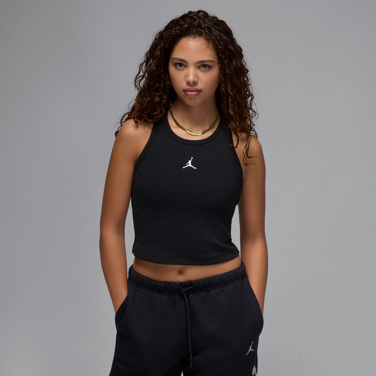 Tielko Jordan Jordan Essentials Crop Tank Top Čierna | HF9474-010, 1