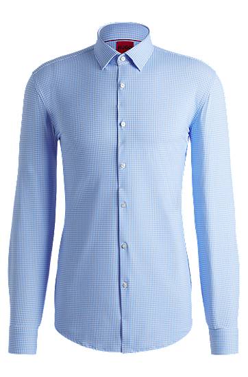 Košeľa BOSS Slim Fit Performance-Stretch Printed Shirt Modrá | 50539731, 0