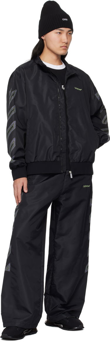Bomber bunda Off-White Off-White Diag Outline Nylon Track Jacket Čierna | OMBD05CS25FAB0011050, 3