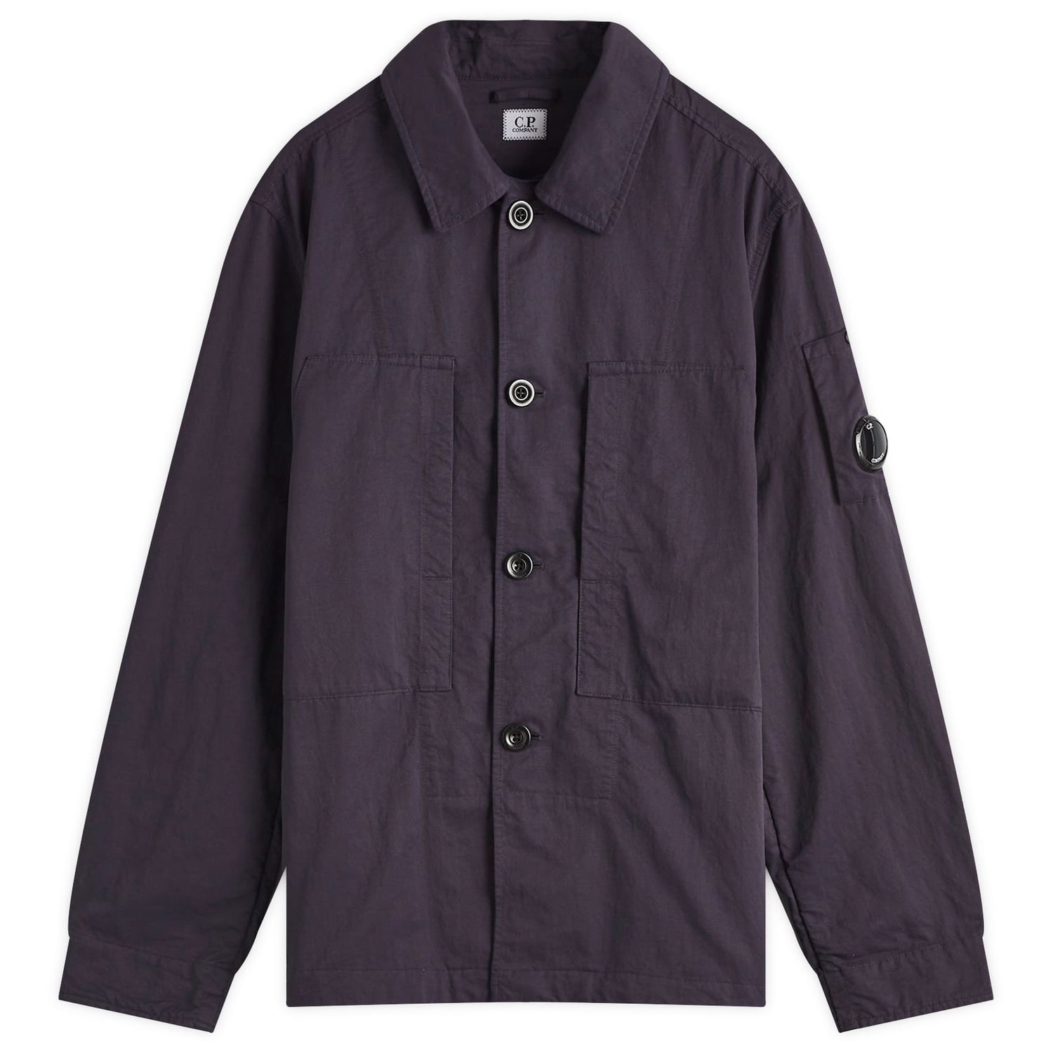 Košeľa C.P. Company Diagonal Flatt Nylon Overshirt Fialová | 17CMOS157A-110201G-799, 0