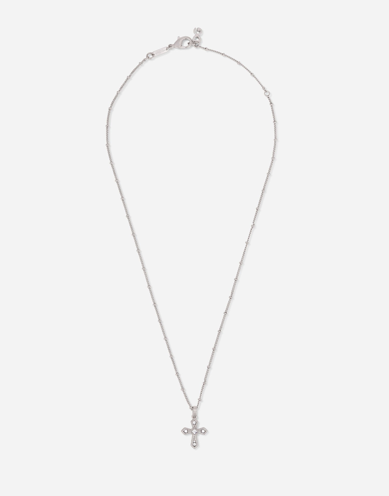 Náhrdelník Dolce & Gabbana Silver Metal Cross Pendant Necklace Metalická | WNN7S2W111187655, 0