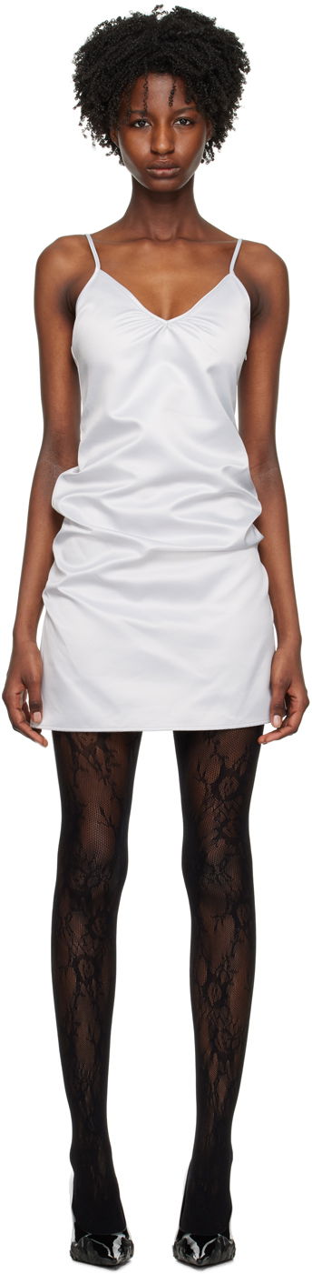 Šaty We11done We11done Draped Slip Mini Dress Šedá | WD-OP1-23-124-W-SV, 0