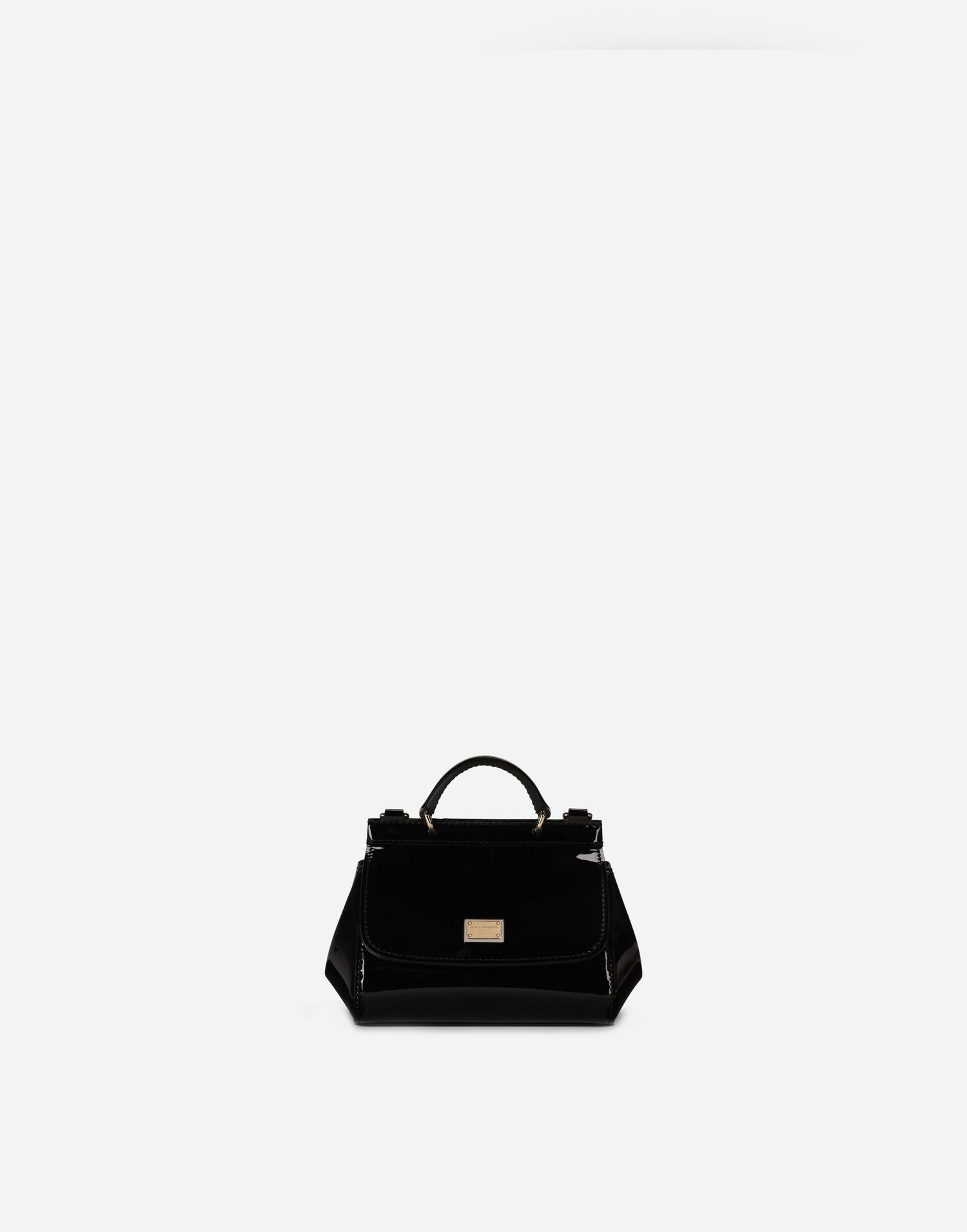 Kabelka Dolce & Gabbana Dolce & Gabbana Mini Sicily Patent Leather Bag Čierna | EB0003A106780999, 0