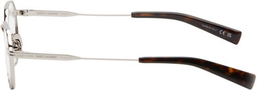 Slnečné okuliare Saint Laurent Round Silver-Tone Glasses Metalická | SL 730-002, 2