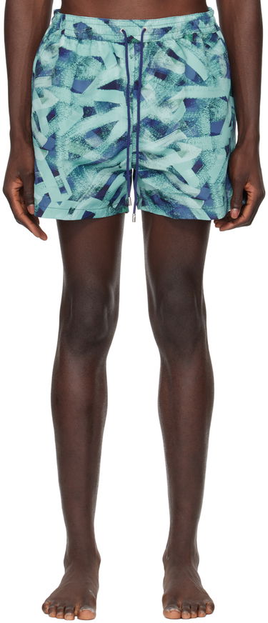 Plavky Paul Smith Paul Smith Brush Stroke Swim Shorts Modrá | M1A-239B-M41430-47, 0