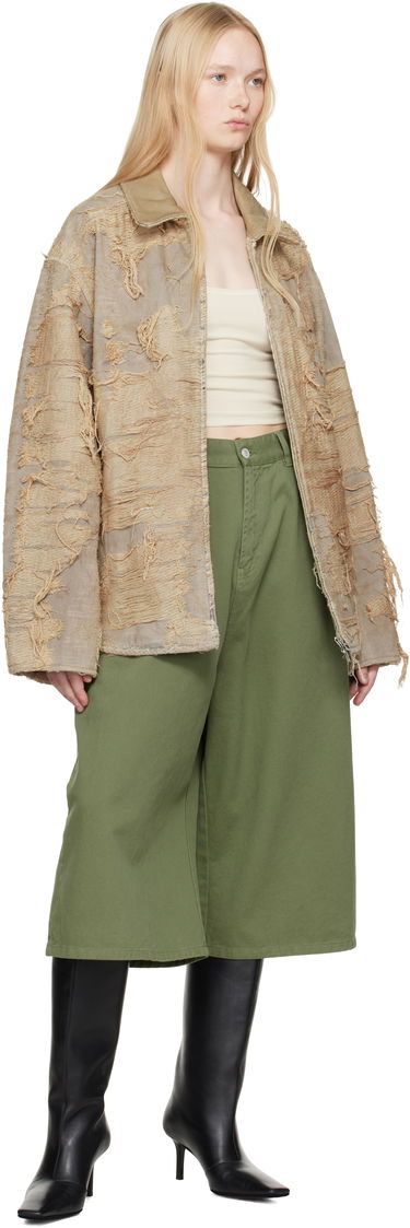 Bunda Diesel Diesel D-Ivar-Fsg Distressed Denim Jacket Béžová | A18111 007AZ, 3