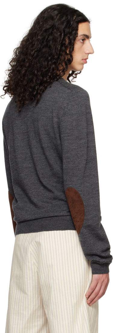Sveter Maison Margiela Maison Margiela Elbow Patch Sweater Šedá | S50HL0041 M13098, 2
