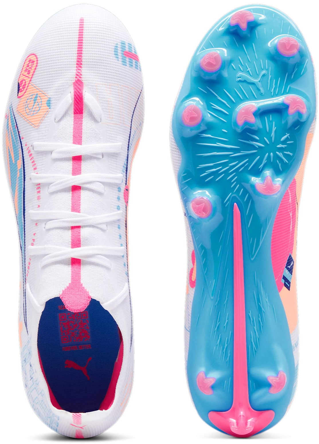 Tenisky a topánky Puma ULTRA 5 MATCH VOL. UP FG/AG Biela | 108064-01, 1