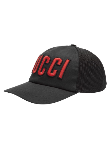 Šiltovka Gucci Logo Mesh Back Cap Čierna | 701324-4HAOY-1060