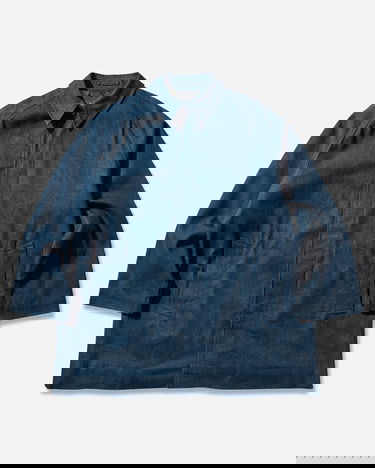 Kabáty Levi's Blue Tab Denim Mac Coat Modrá | 0033T 0000, 1