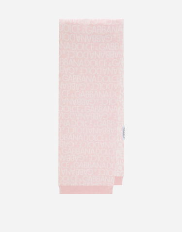 Šál Dolce & Gabbana Dolce & Gabbana Knitted Logo Jacquard Scarf Ružová | LNKAD5JFMU8S9001, 0
